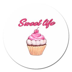 Sweet Life Magnet 5  (round) by Valentinaart