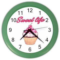 Sweet Life Color Wall Clocks by Valentinaart