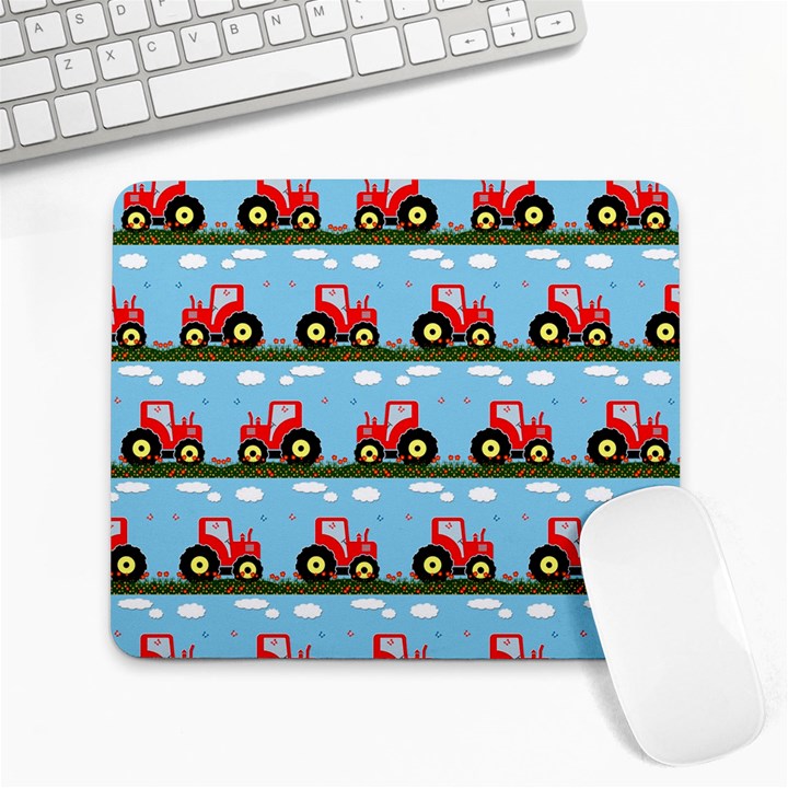 Toy Tractor Pattern Large Mousepads