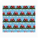 Toy Tractor Pattern Small Glasses Cloth Front