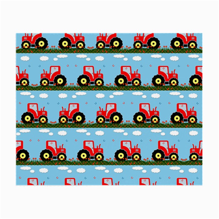 Toy Tractor Pattern Small Glasses Cloth