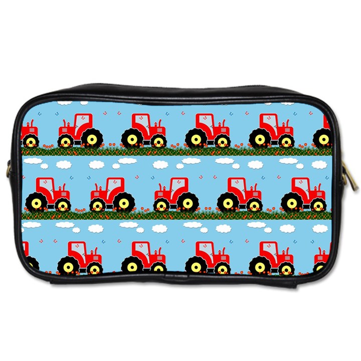 Toy Tractor Pattern Toiletries Bags