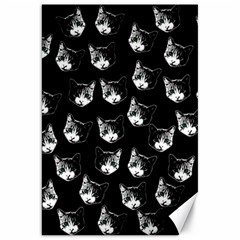 Cat Pattern Canvas 20  X 30   by Valentinaart