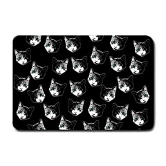 Cat Pattern Small Doormat  by Valentinaart