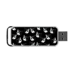 Cat Pattern Portable Usb Flash (one Side) by Valentinaart