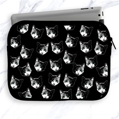 Cat Pattern Apple Ipad 2/3/4 Zipper Cases by Valentinaart