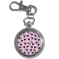 Cat Pattern Key Chain Watches by Valentinaart