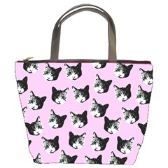 Cat Pattern Bucket Bags by Valentinaart