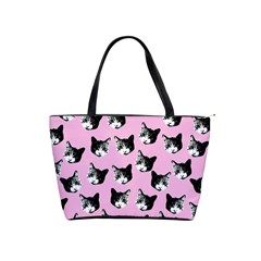 Cat Pattern Shoulder Handbags by Valentinaart