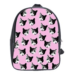 Cat Pattern School Bags(large)  by Valentinaart