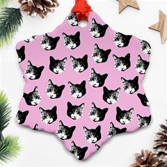 Cat Pattern Ornament (snowflake) by Valentinaart