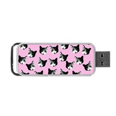 Cat Pattern Portable Usb Flash (one Side) by Valentinaart