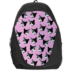 Cat Pattern Backpack Bag by Valentinaart