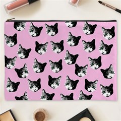 Cat Pattern Cosmetic Bag (xxxl)  by Valentinaart