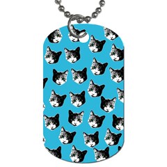 Cat Pattern Dog Tag (one Side) by Valentinaart