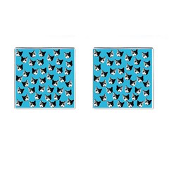 Cat Pattern Cufflinks (square) by Valentinaart