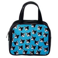 Cat Pattern Classic Handbags (one Side) by Valentinaart