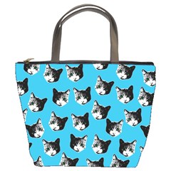 Cat Pattern Bucket Bags by Valentinaart