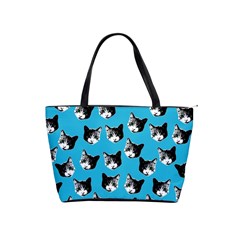 Cat Pattern Shoulder Handbags by Valentinaart