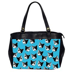 Cat Pattern Office Handbags (2 Sides)  by Valentinaart