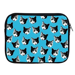 Cat Pattern Apple Ipad 2/3/4 Zipper Cases by Valentinaart