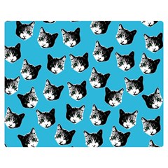 Cat Pattern Double Sided Flano Blanket (medium) 