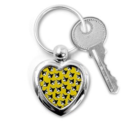 Cat Pattern Key Chains (heart)  by Valentinaart