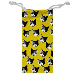 Cat Pattern Jewelry Bag by Valentinaart