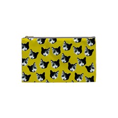 Cat Pattern Cosmetic Bag (small)  by Valentinaart