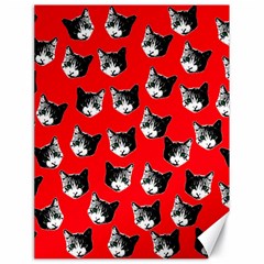 Cat Pattern Canvas 18  X 24   by Valentinaart