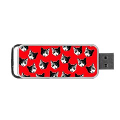 Cat Pattern Portable Usb Flash (two Sides) by Valentinaart