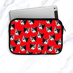 Cat Pattern Apple Ipad Mini Zipper Cases by Valentinaart