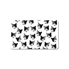 Cat Pattern Magnet (name Card) by Valentinaart