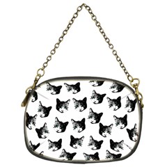 Cat Pattern Chain Purses (one Side)  by Valentinaart