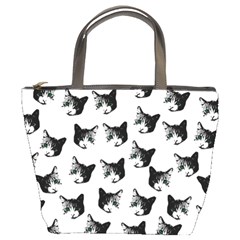 Cat Pattern Bucket Bags by Valentinaart