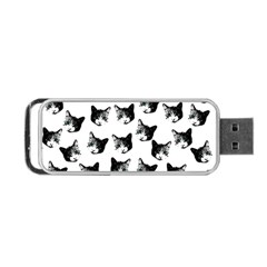 Cat Pattern Portable Usb Flash (one Side) by Valentinaart