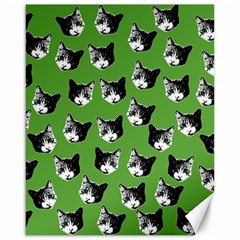 Cat Pattern Canvas 16  X 20   by Valentinaart