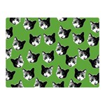 Cat pattern Double Sided Flano Blanket (Mini)  35 x27  Blanket Front