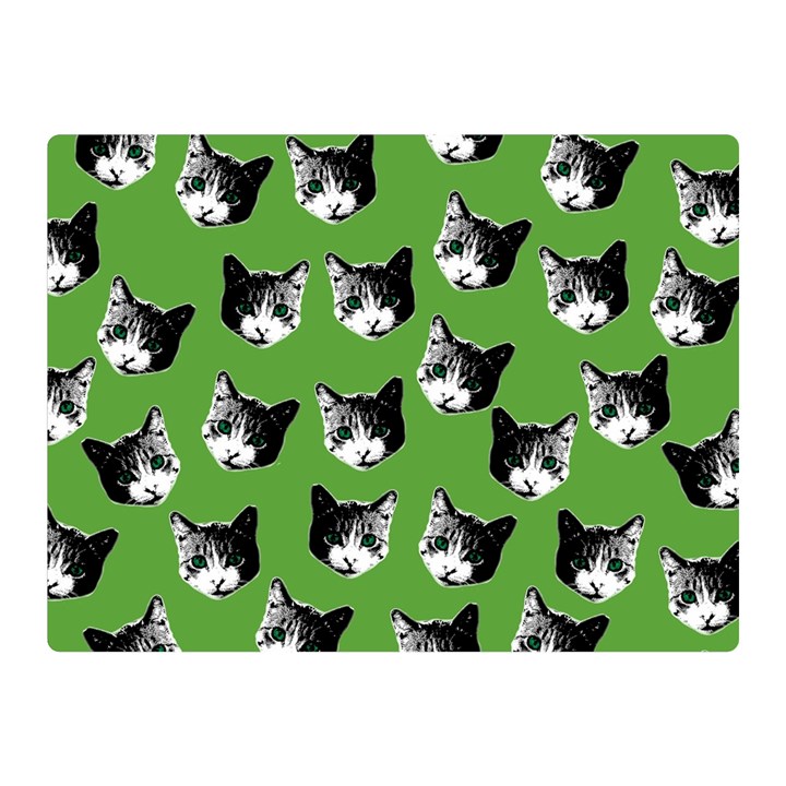 Cat pattern Double Sided Flano Blanket (Mini) 