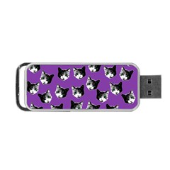 Cat Pattern Portable Usb Flash (one Side) by Valentinaart