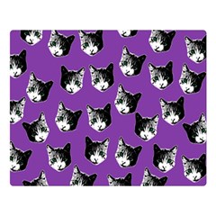 Cat Pattern Double Sided Flano Blanket (large)  by Valentinaart