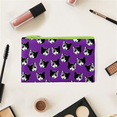 Cat Pattern Cosmetic Bag (xs) by Valentinaart