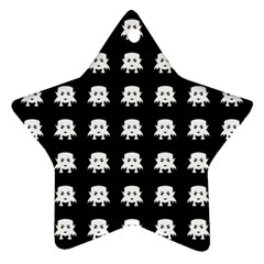 Emoji Baby Vampires Pattern Ornament (star) by dflcprints