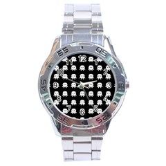 Emoji Baby Vampires Pattern Stainless Steel Analogue Watch by dflcprints