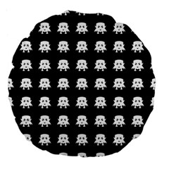 Emoji Baby Vampires Pattern Large 18  Premium Flano Round Cushions by dflcprints