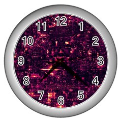 /r/place Wall Clocks (silver)  by rplace