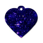 /r/Place Indigo Dog Tag Heart (One Side) Front