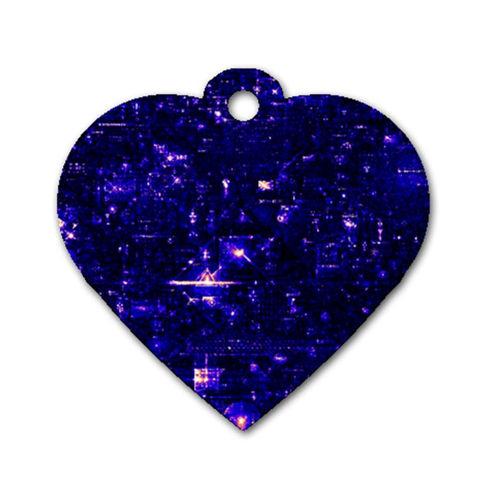 /r/Place Indigo Dog Tag Heart (One Side)