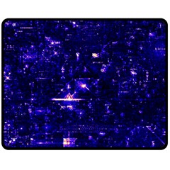 /r/place Indigo Fleece Blanket (medium)  by rplace