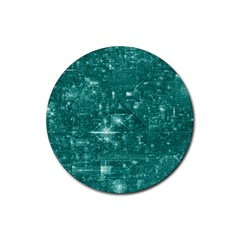 /r/place Emerald Rubber Round Coaster (4 Pack)  by rplace